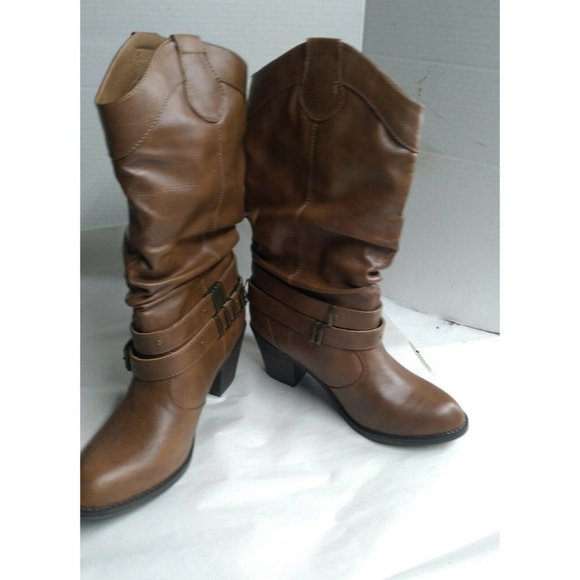 Fall Creek Bree III Block heel Size 8 Med Brown Boots - Picture 2 of 9